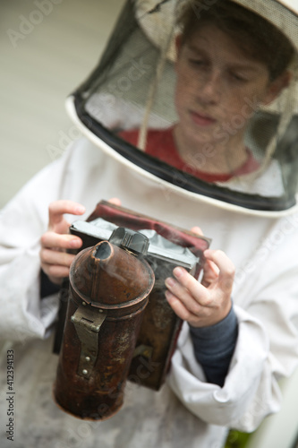 Young beekeeper