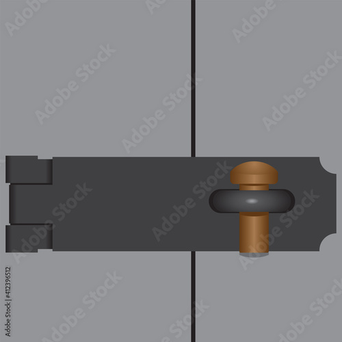 Brace closed with wooden peg
