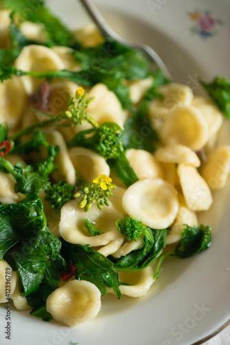 orecchiette with turnip greens photo