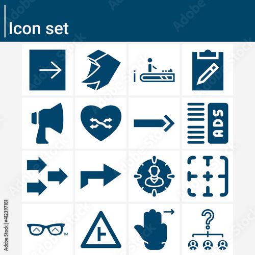 Simple set of appropriate related filled icons.