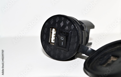 Close-up, Usb motorcycle charger