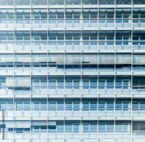 Glass corporative buliding facade.