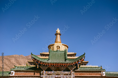 the Labrang monastery,in Gansu Province,China photo