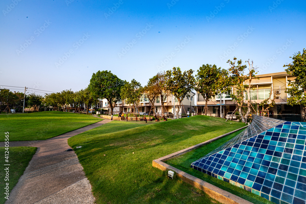Fototapeta premium pool in the garden