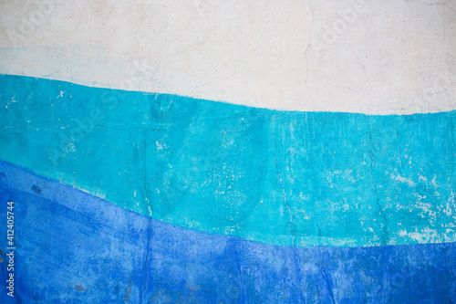 Colored mottled walls