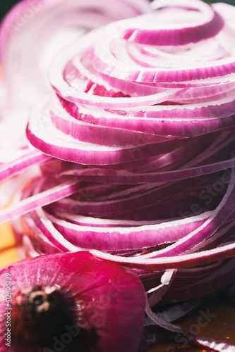 Wallpaper Mural Ingredients: Tower Of Sliced Red Onion Torontodigital.ca
