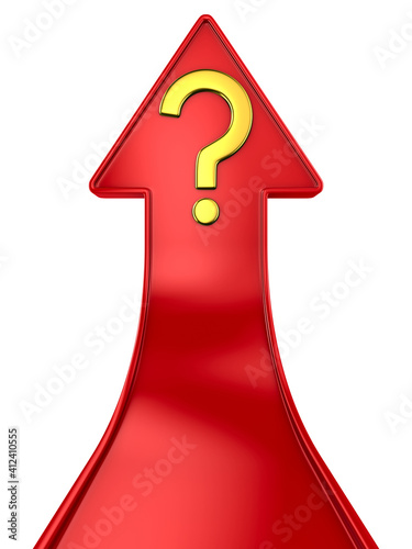 red arrow and question on w...