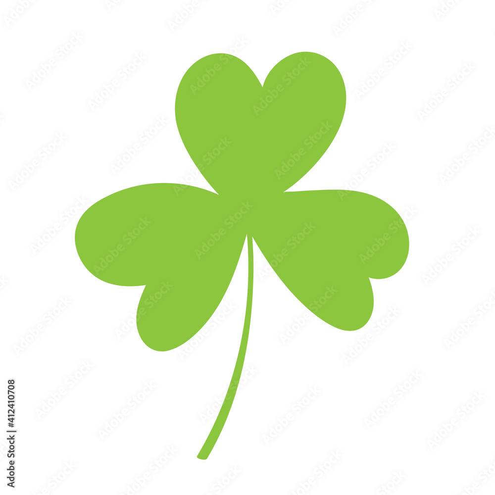 St. Patricks Day. Shamrock vector clipart. Irish symbol. Green logo element isolated on white background. St. Patricks Day. Shamrock vector clipart. Irish symbol. Green logo element isolated on white background.