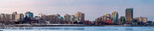 Burlington, Ontario view from Lake Ontario in February