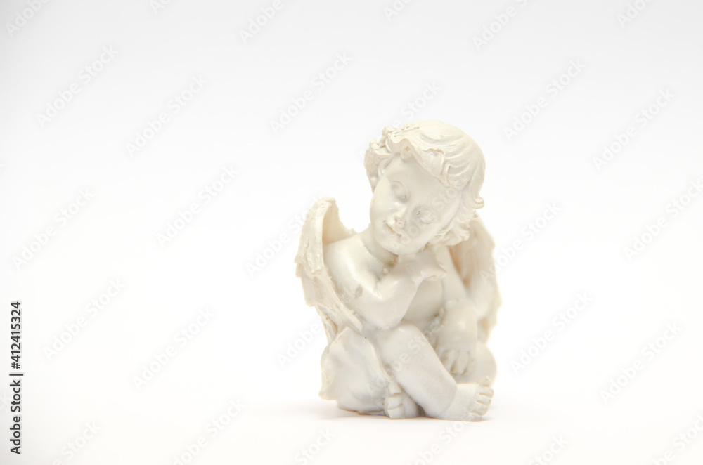statue of angel isolated