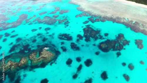 drone view beautiful ocean nishihama beach hateruma island Okinawa photo