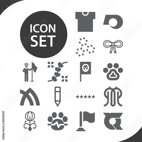 Simple set of stripes related filled icons.