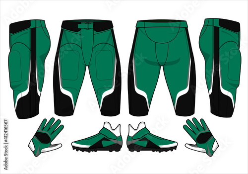 football jersey uniform template set kit