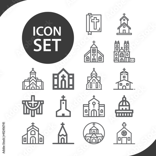 Simple set of kirk related lineal icons.