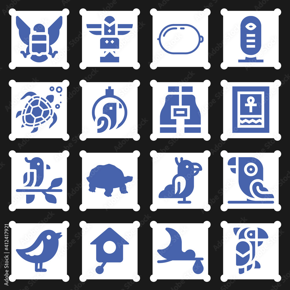 16 pack of dove filled web icons set 16 pack of dove filled web icons set