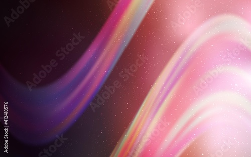 Light Pink vector texture with milky way stars.