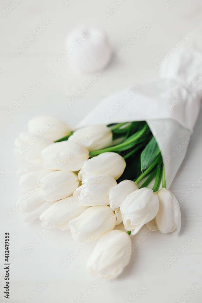 White tulips bouquet White tulips bouquet