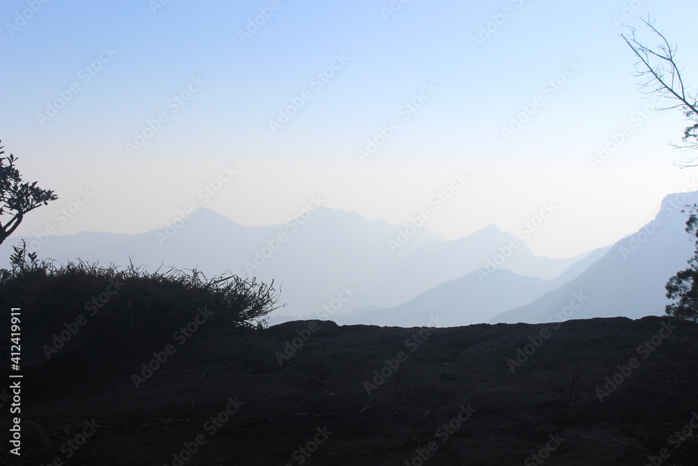 Obraz premium landscape with fog