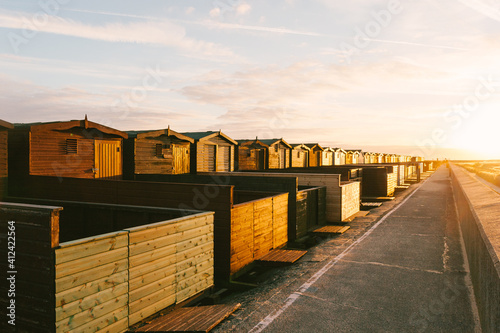 Beach huts photo