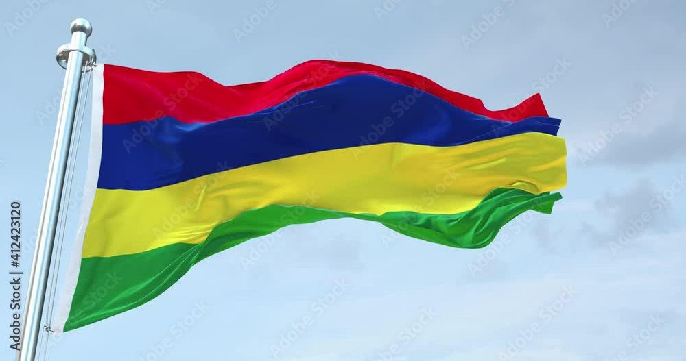 Mauritius flag 4k Mauritius flag 4k