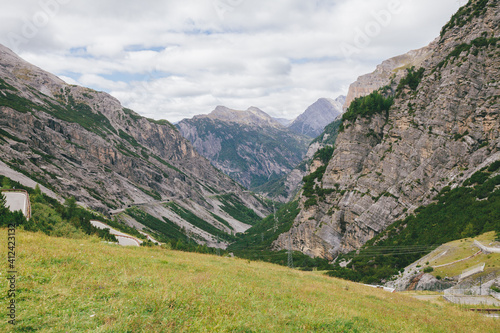 Landscape in the Stelvio National Park photo