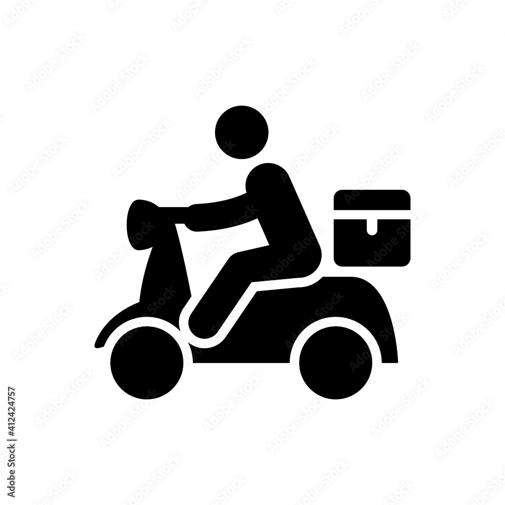 Delivery man icon vector graphic illustration Delivery man icon vector graphic illustration