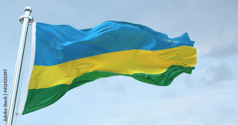 Rwanda flag 4k 