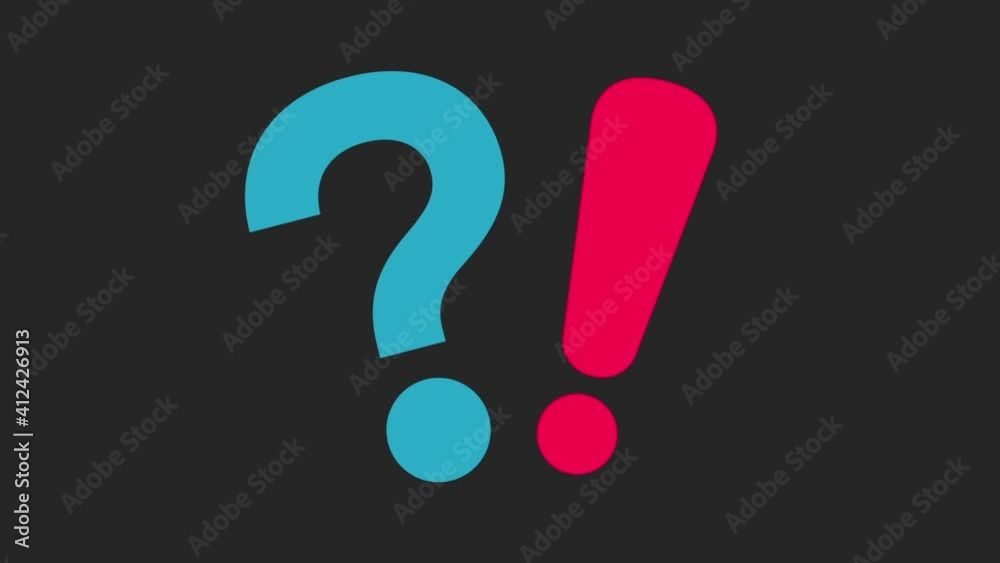 point d'exclamation et d'interrogation