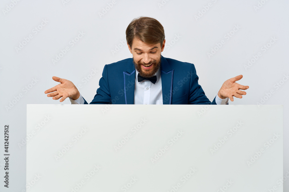 business man in suit advertising executive copy space close-up business man in suit advertising executive copy space close-up