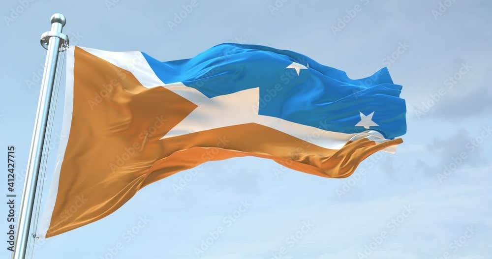 Tierra del fuego  flag 4k 