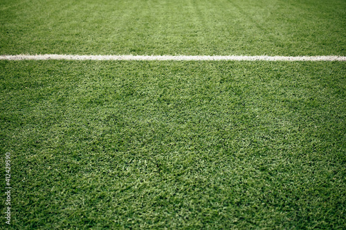 White Lines On Soccer Field