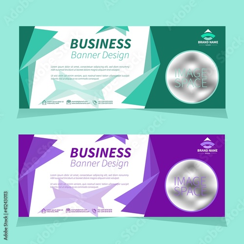 Two sets of banner designs for your company business