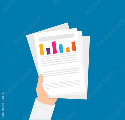 Auditor work desk, accounting paperwork, business research, financial audit, auditing tax process, report data analysis, analytics, financial research report, project desktop vector, color background