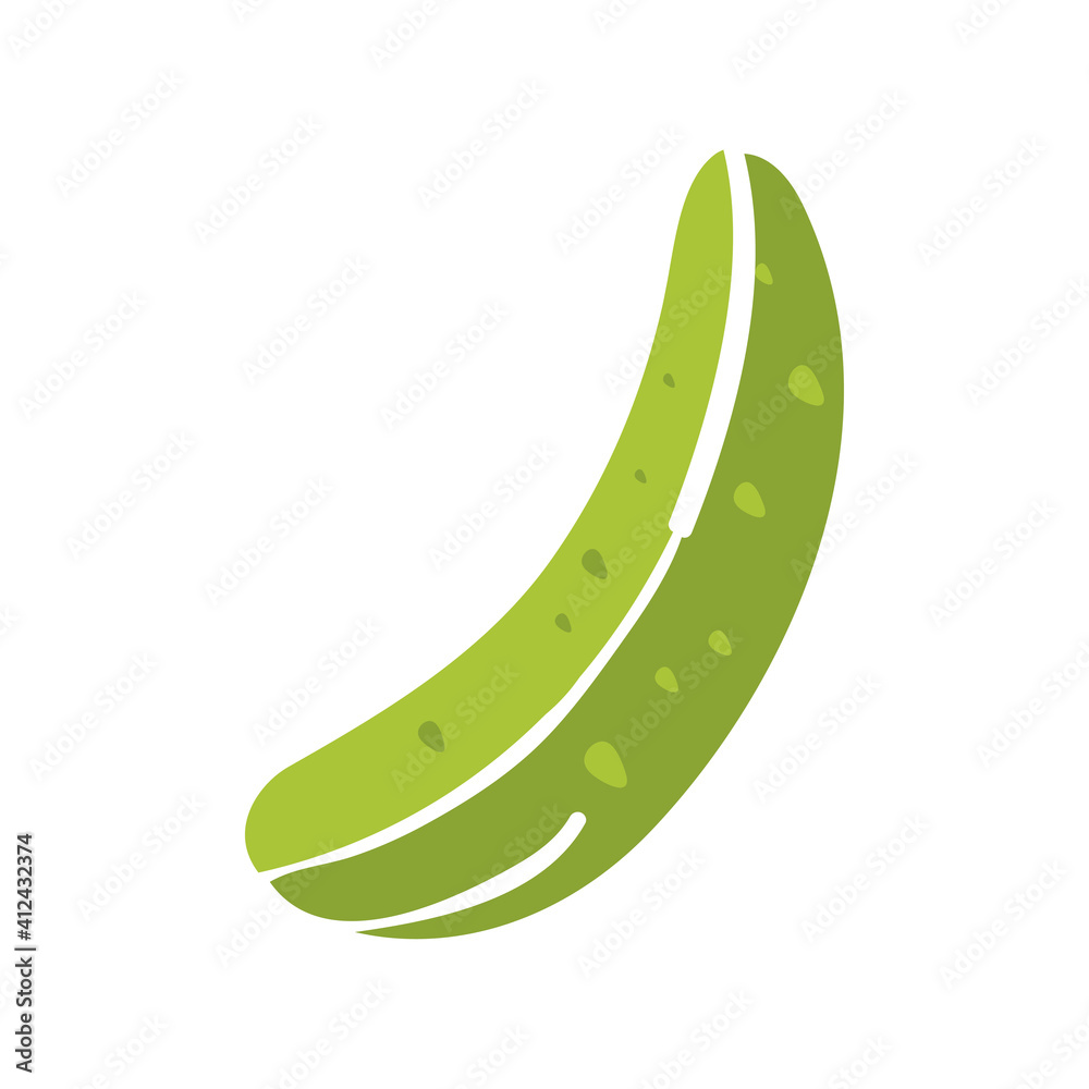 Cucumber icon template vector isolated