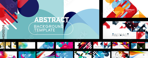 Mega collection of vector abstract backgrounds