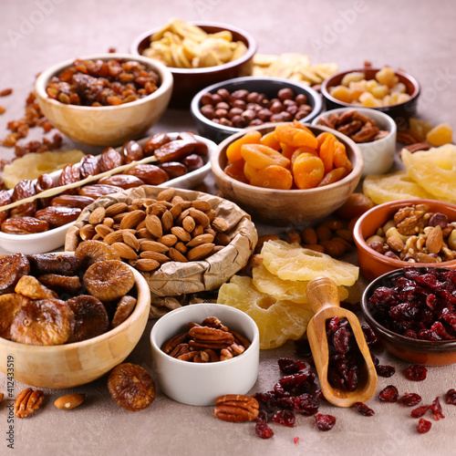 assorted of nuts- health food