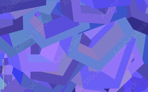 Light Purple vector pattern with colorful hexagons.