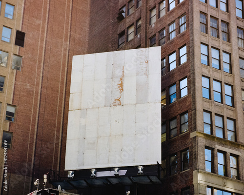 Empty Billboard in NYC photo