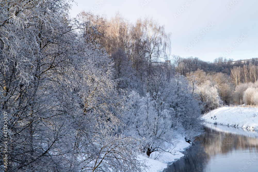 river in winter