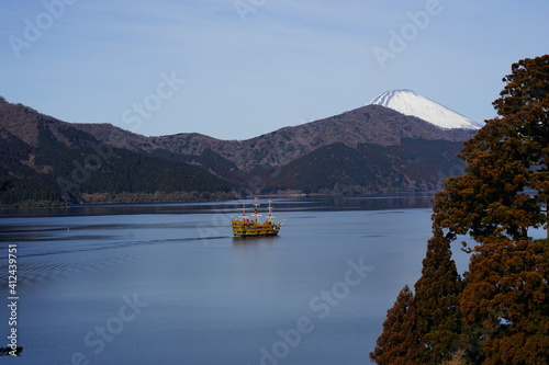 芦ノ湖 富士山 遊覧船