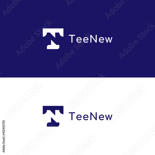 TN logo template, monogram icon combination initial T and N.