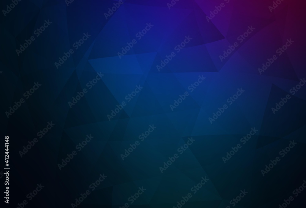 Dark Pink, Blue vector triangle mosaic texture. Dark Pink, Blue vector triangle mosaic texture.