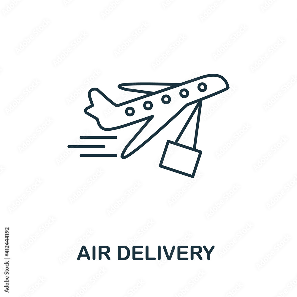 Air Delivery icon. Simple element from delivery collection. Creative Air Delivery icon for web design, templates, infographics and more