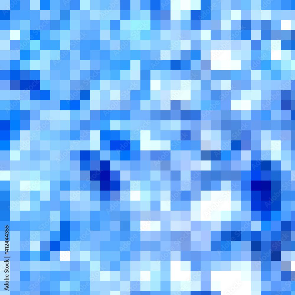 blue Blurry pixels Colorful background illustration