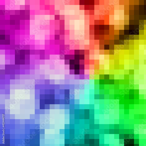 Pink Blurry pixels Colorful background illustration