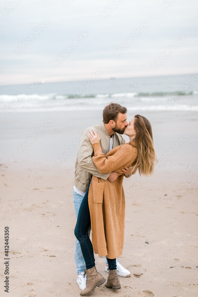Engagement proposal at beach in Playa Del Rey, California Young Couple