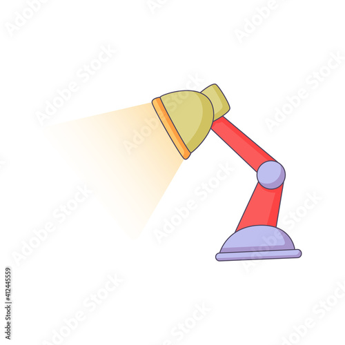 table lamp cartoon doodle hand drawn concept vector kawaii illustration