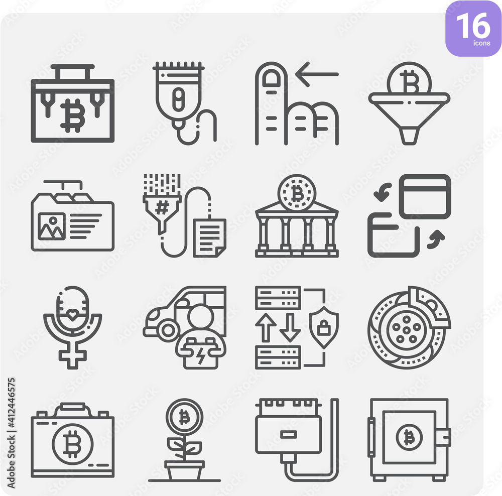 Simple set of replacement related lineal icons. Simple set of replacement related lineal icons.
