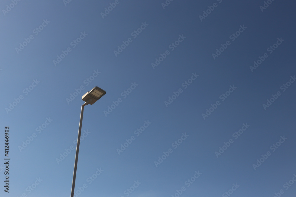Solar energy of light pole in the sky background. Solar energy of light pole in the sky background.