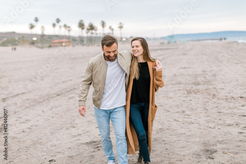 Engagement proposal at beach in Playa Del Rey, California Young Couple